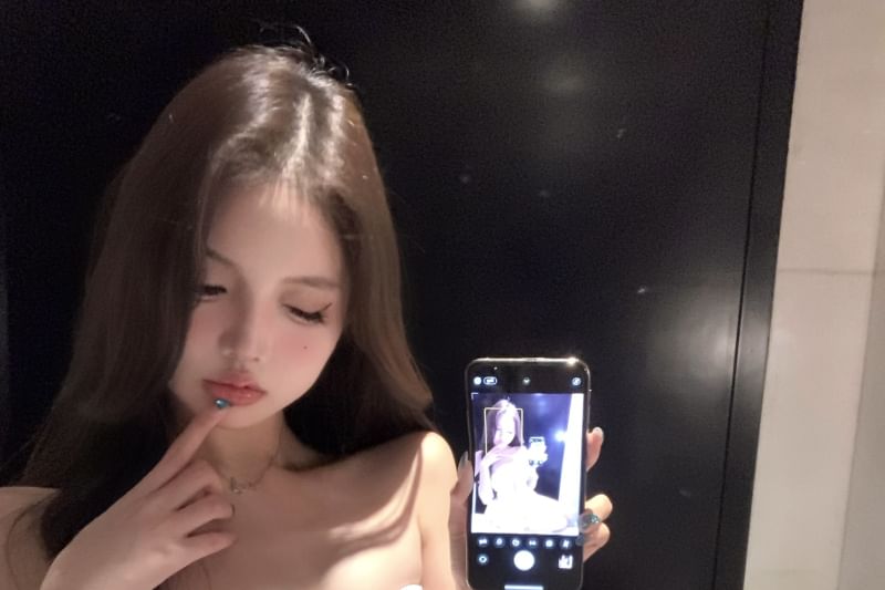 Floral Top Plain Tube