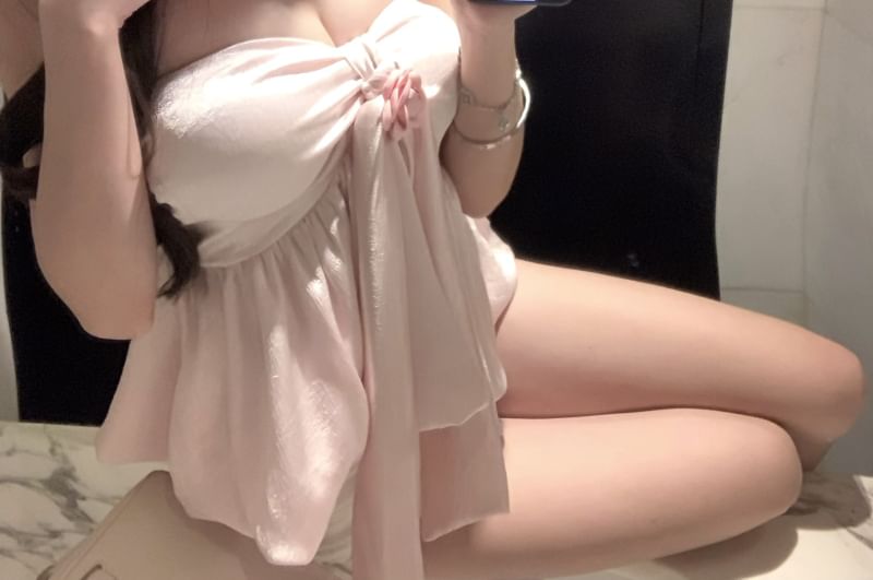 Floral Top Plain Tube