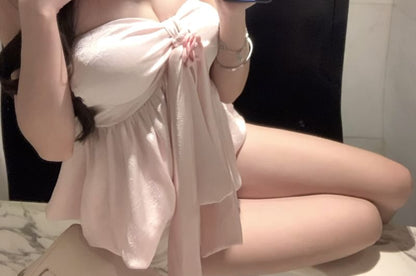 Floral Top Plain Tube