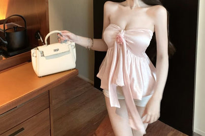 Floral Top Plain Tube