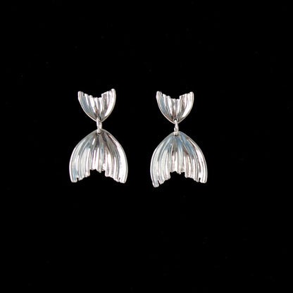 Clip-On / Tail Fish Earring Stud