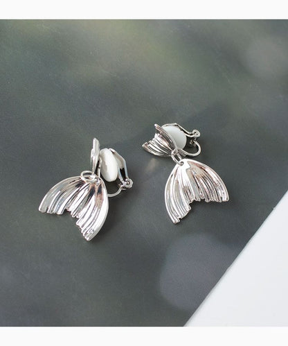 Clip-On / Tail Fish Earring Stud