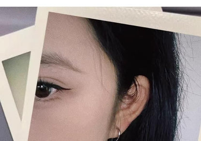 Drop Gingko Earring Clip-On / Rhinestone