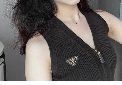 Drop Gingko Earring Clip-On / Rhinestone