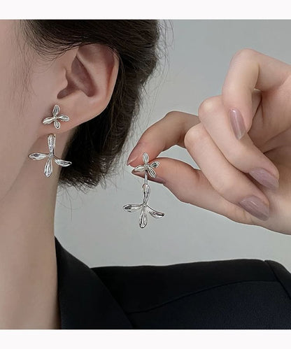 / Earring Clip-On Flower Drop