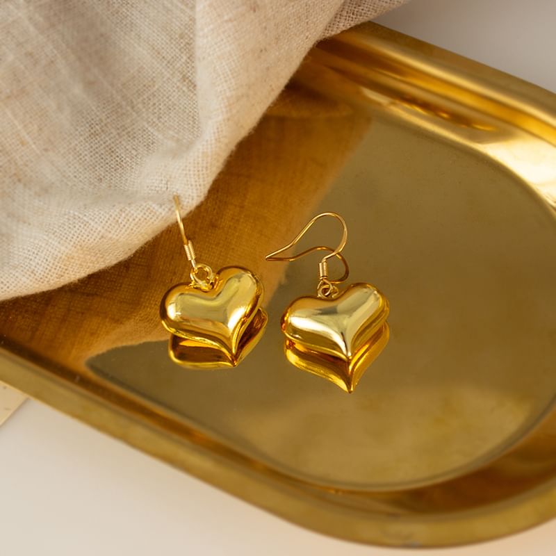 Heart Earring / Drop Clip-On