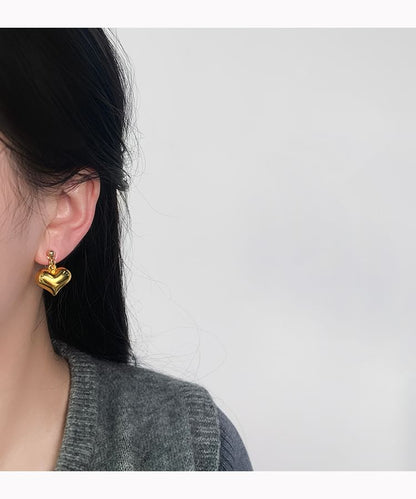 Heart Earring / Drop Clip-On