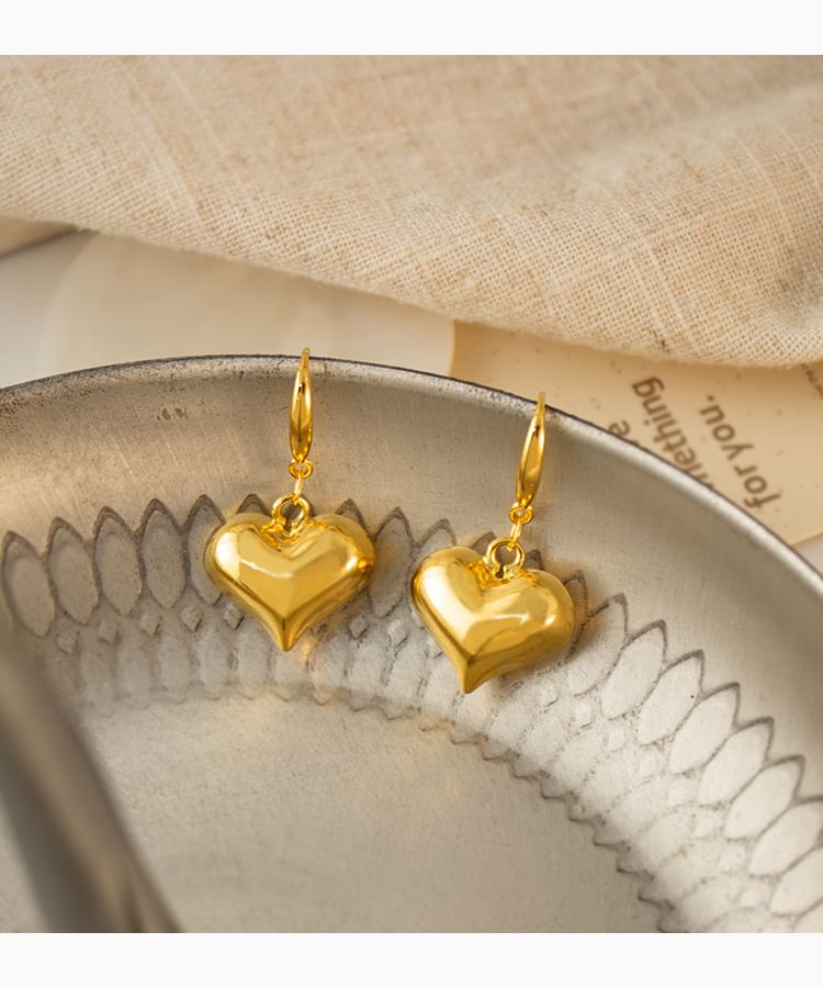 Heart Earring / Drop Clip-On