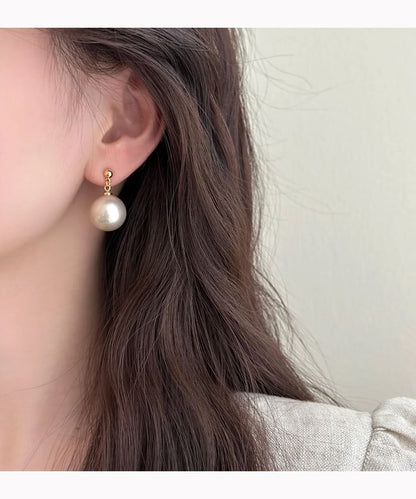 / Pearl Clip-On Faux Earring Drop