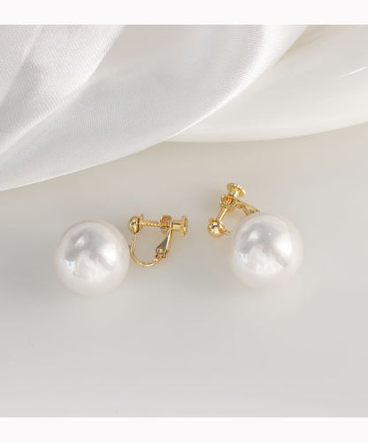 / Pearl Clip-On Faux Earring Drop