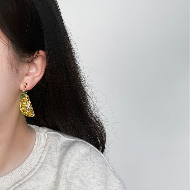Earring Lemon Drop / Clip-On