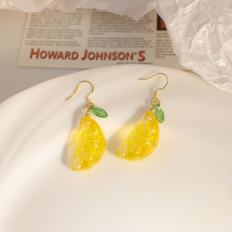 Earring Lemon Drop / Clip-On