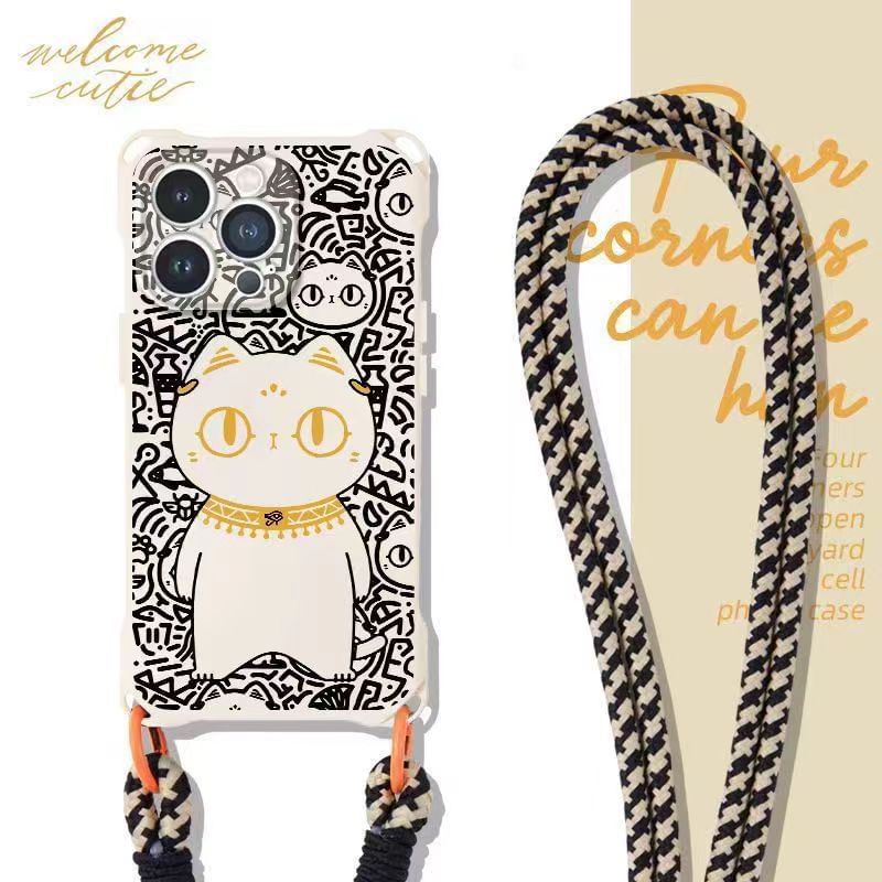 Phone Strap Cat Set Case Lanyard /