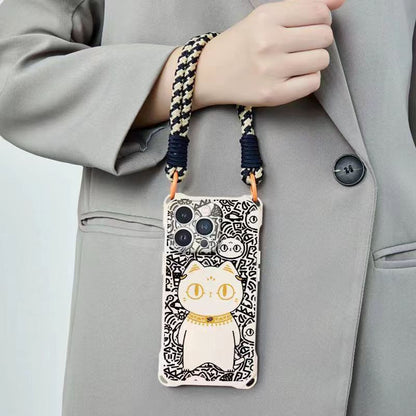 Phone Strap Cat Set Case Lanyard /