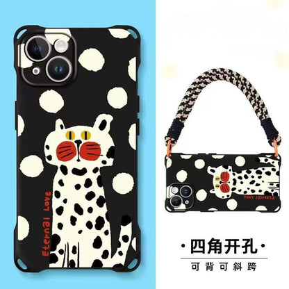 / Lanyard Set Case Phone Strap Cat