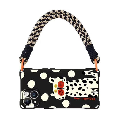 / Lanyard Set Case Phone Strap Cat