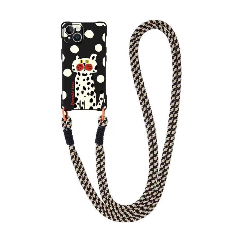 / Lanyard Set Case Phone Strap Cat