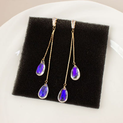 Earring Dangle Faux / Ear Cuff Alloy Crystal