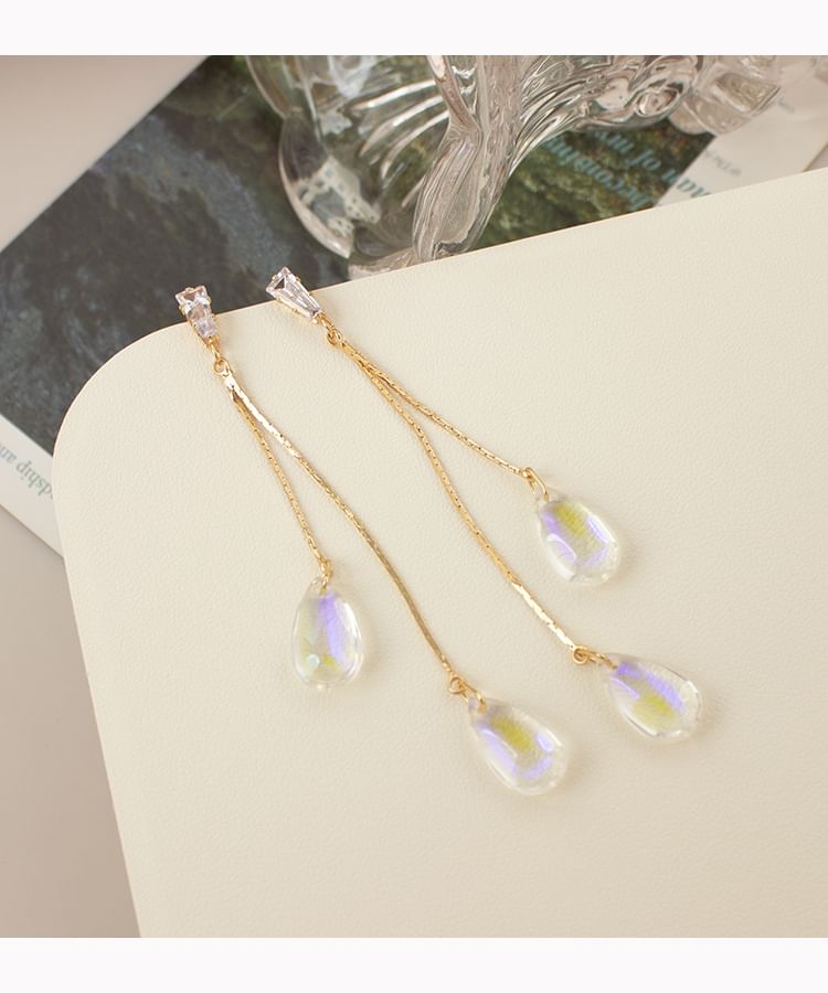 Earring Dangle Faux / Ear Cuff Alloy Crystal