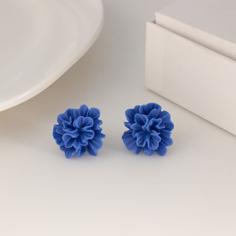 Floral Alloy Stud Cuff Earring / Ear
