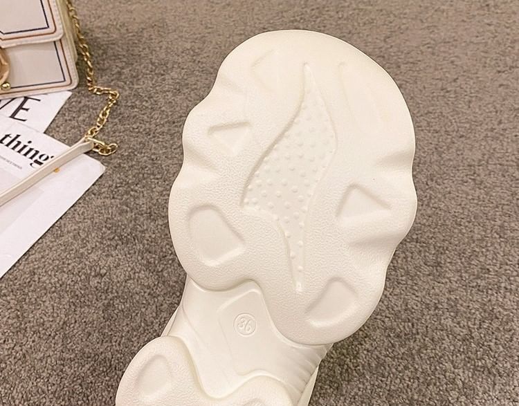 Plain Slide Ruched Sandals Platform