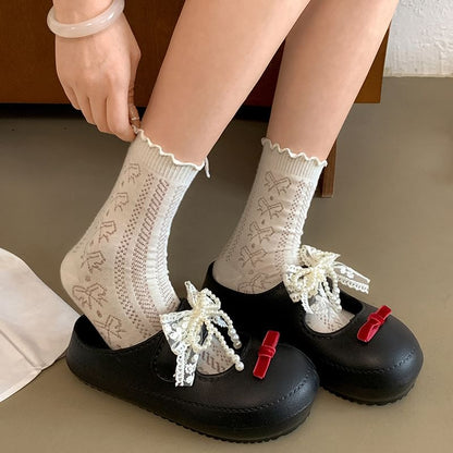 Leather Beaded Faux Sandals