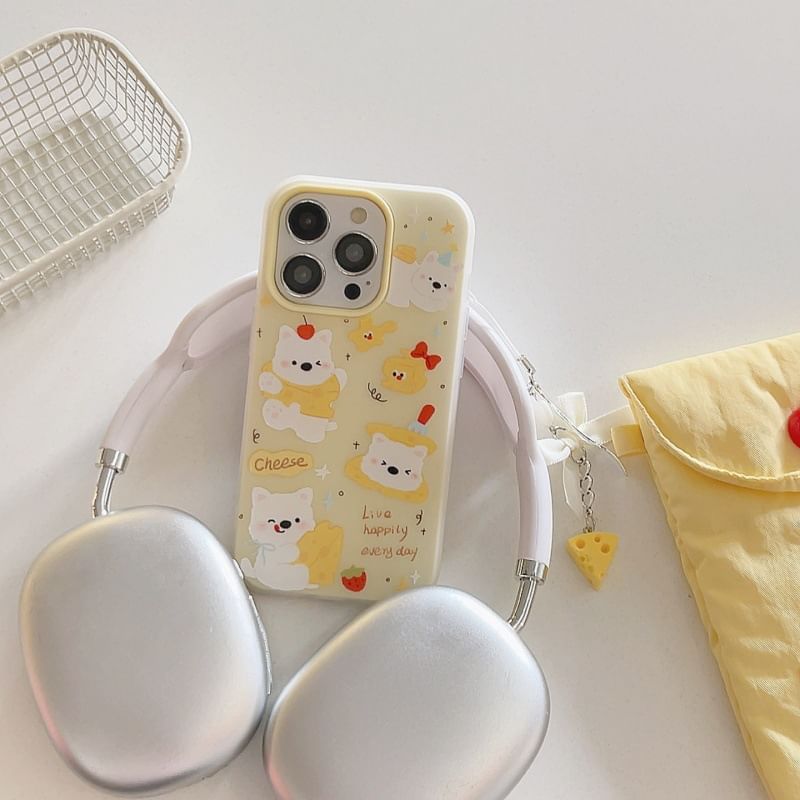 Cheese Case Phone / Dog Set Charm