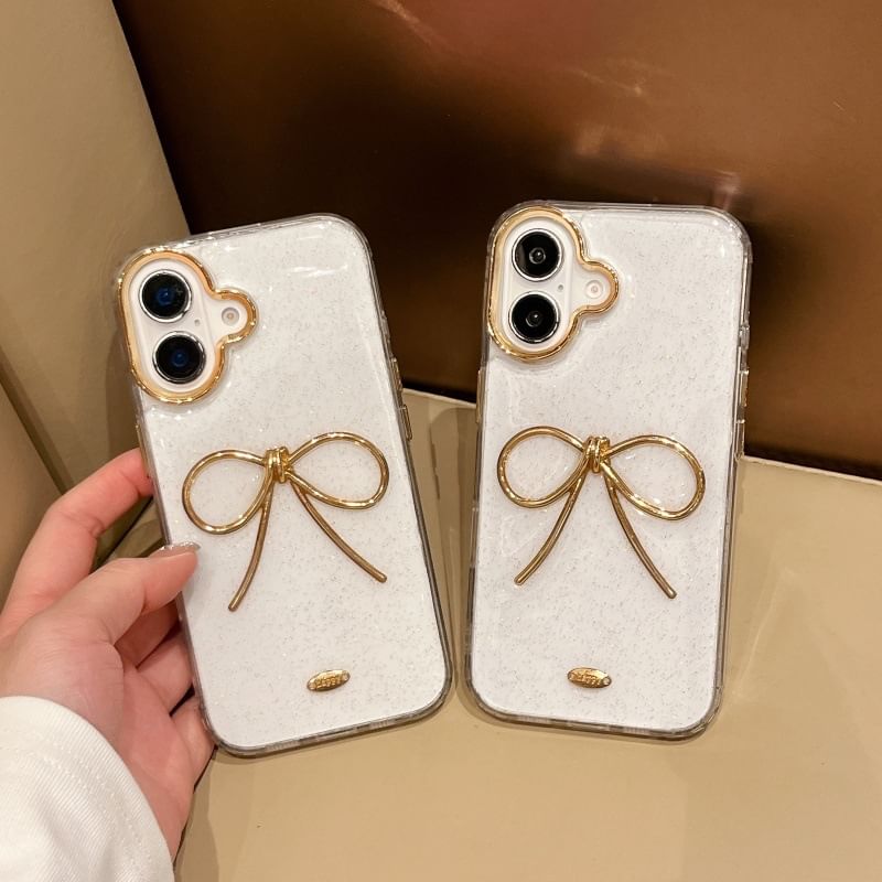 Case Phone Metallic Bow Trim