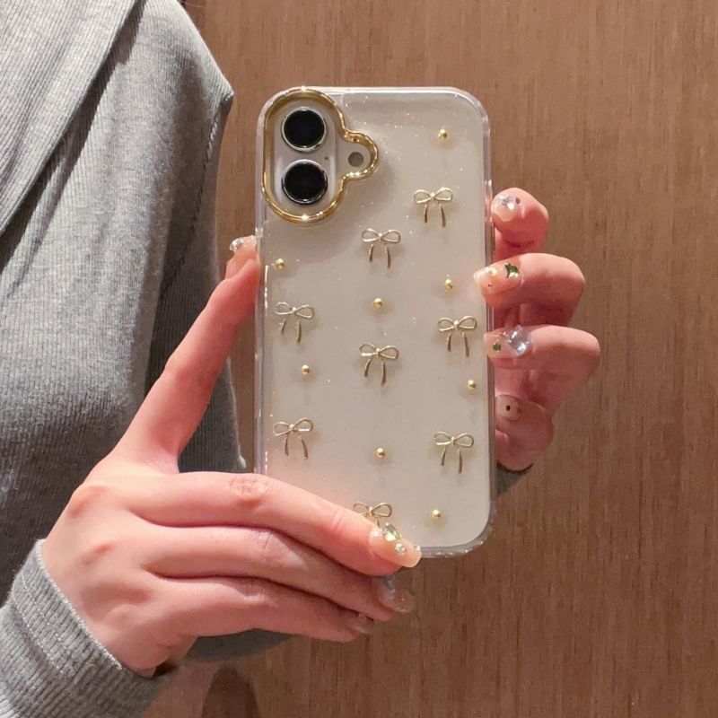 Phone Bow Case Metallic / Set Strap