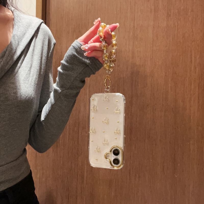 Phone Bow Case Metallic / Set Strap