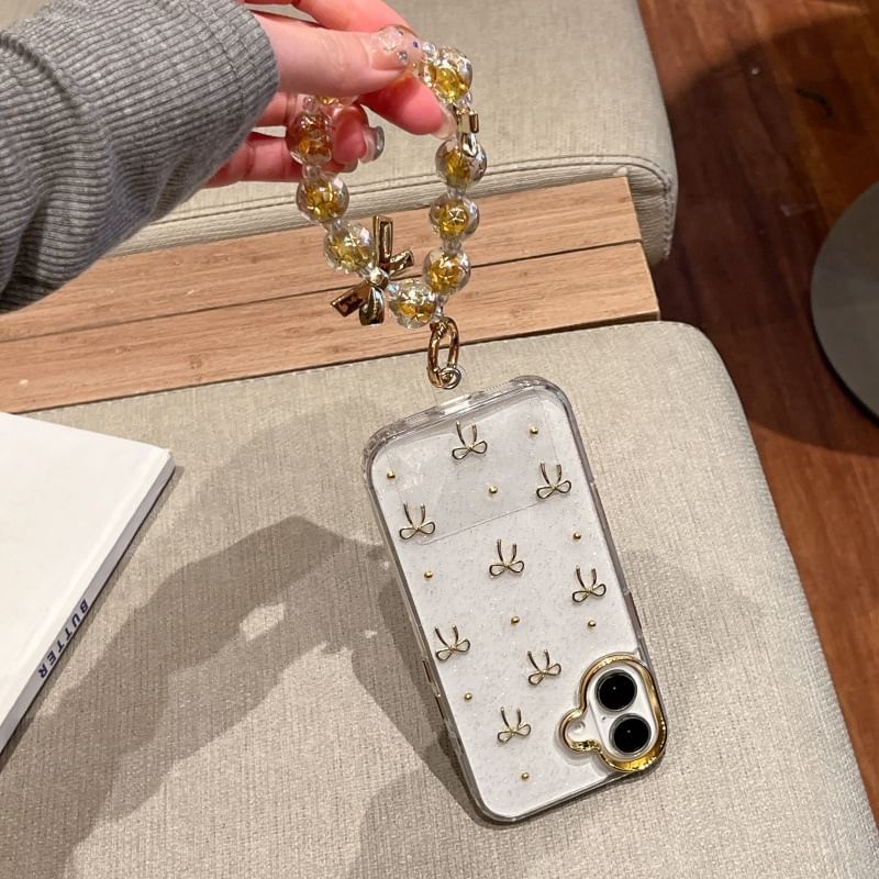 Phone Bow Case Metallic / Set Strap