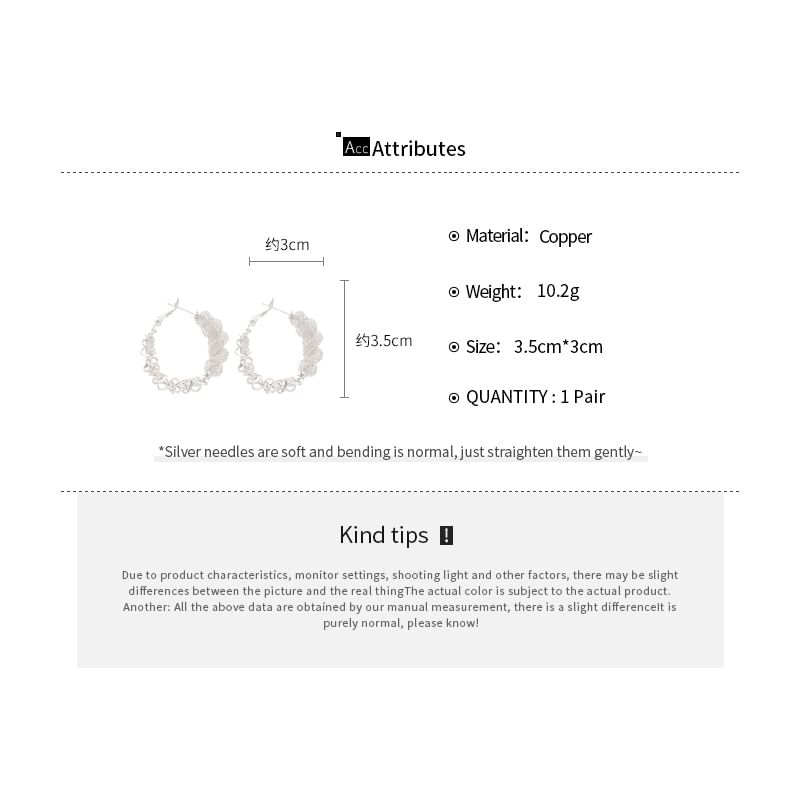 Alloy (Various Hoop Earring Designs) Twisted