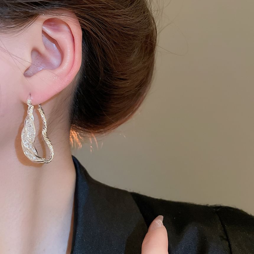 Alloy (Various Hoop Earring Designs) Twisted