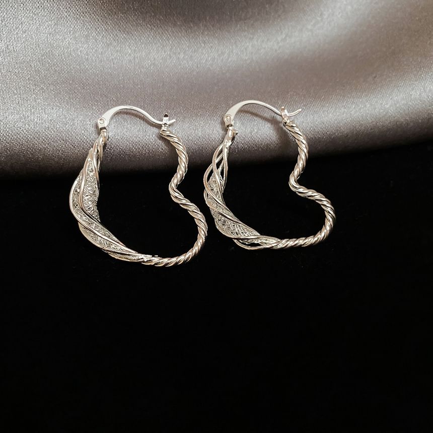 Alloy (Various Hoop Earring Designs) Twisted
