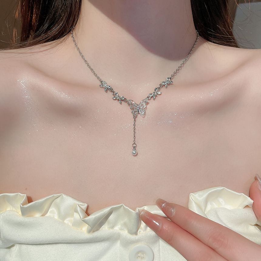 Faux Pearl Alloy Choker (Various Designs) Pendant