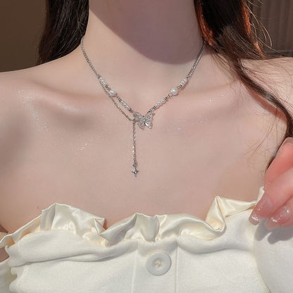 Faux Pearl Alloy Choker (Various Designs) Pendant