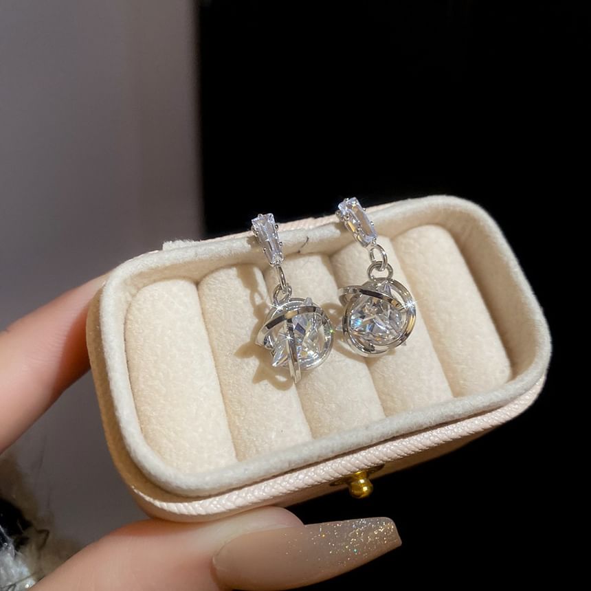 Earring Drop Alloy Rhinestone
