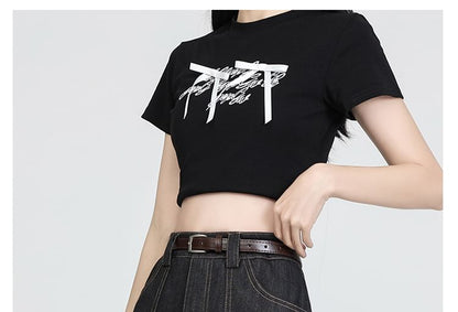 Denim Skort Trim Lace Waist Pleated High