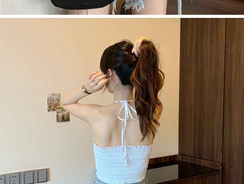 V-Neck Camisole Crop Top Lace