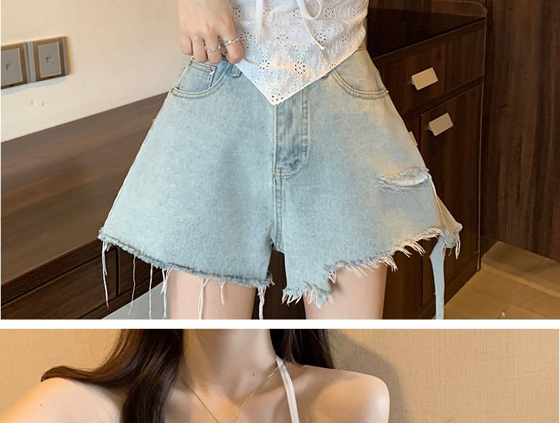 V-Neck Camisole Crop Top Lace