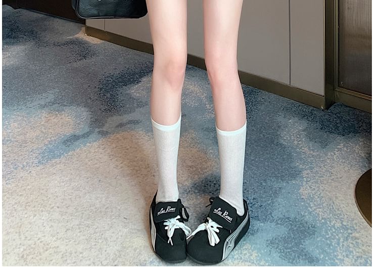 Dotted Waist High A-Line Mini Skirt