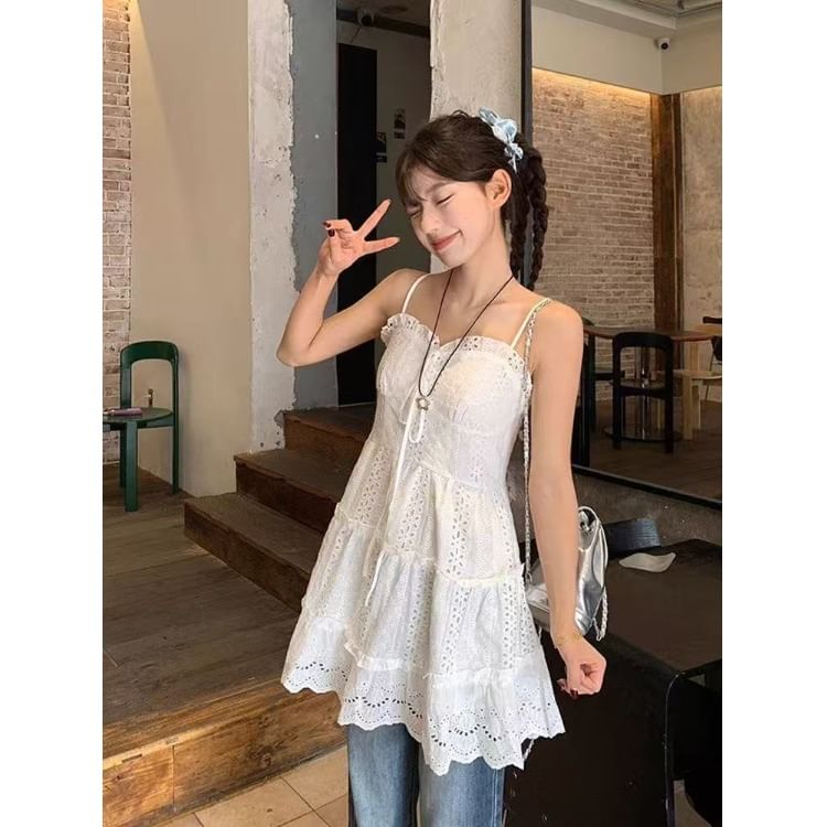 Top Camisole Flowy Lace