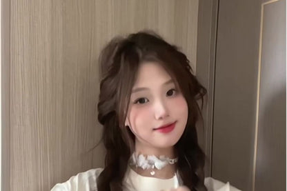 Crewneck T-Shirt Print Short-Sleeve Star