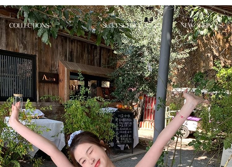 Lace Trim Camisole Plain Top Crop