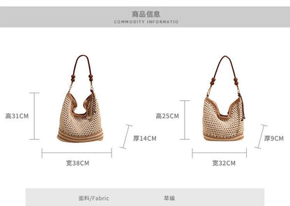 Bag Beaded Woven Tote Strap