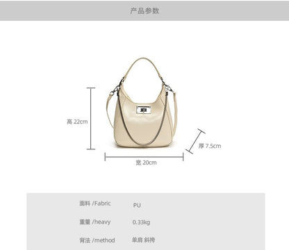 Bag Twist Lock Leather Handle Top Faux Crossbody