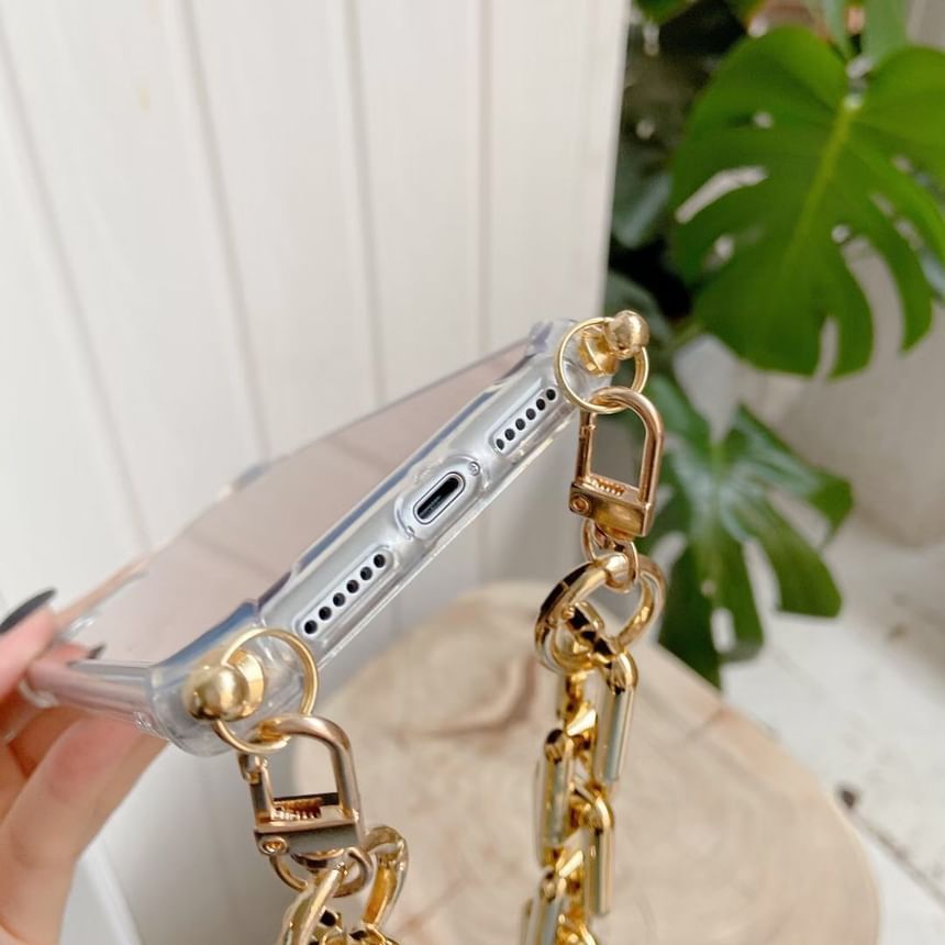 Phone Case Mirrored Strap Chain with
