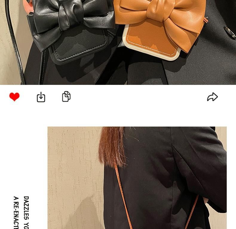 Phone with Leather Card Faux Case Holder Lanyard Bow