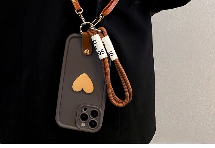 Heart Phone Case with Strap / Lanyard / Set