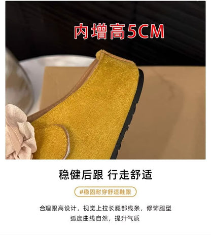 Accent Floral Genuine Mules Hidden Leather Jane Mary Wedge